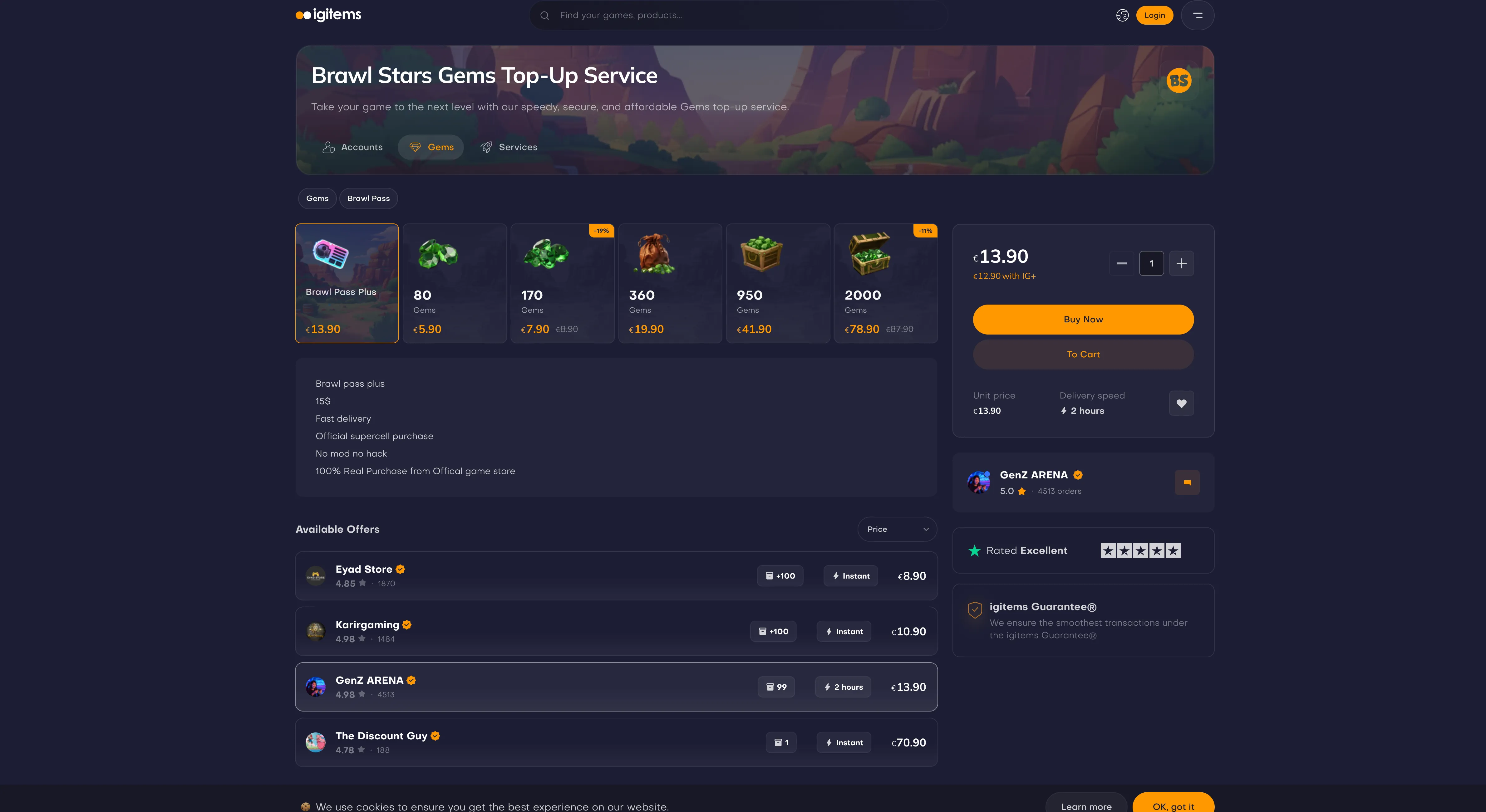 IGItems brawl stars gems